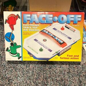 VINTAGE Electronic Table Top Air Hockey -  brand new in box.Has never been used.